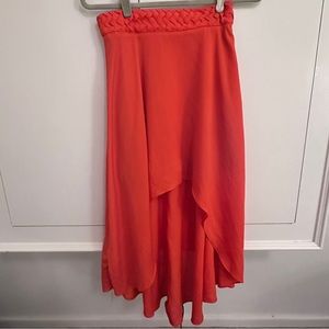 Ark & Co Coral High Low Skirt